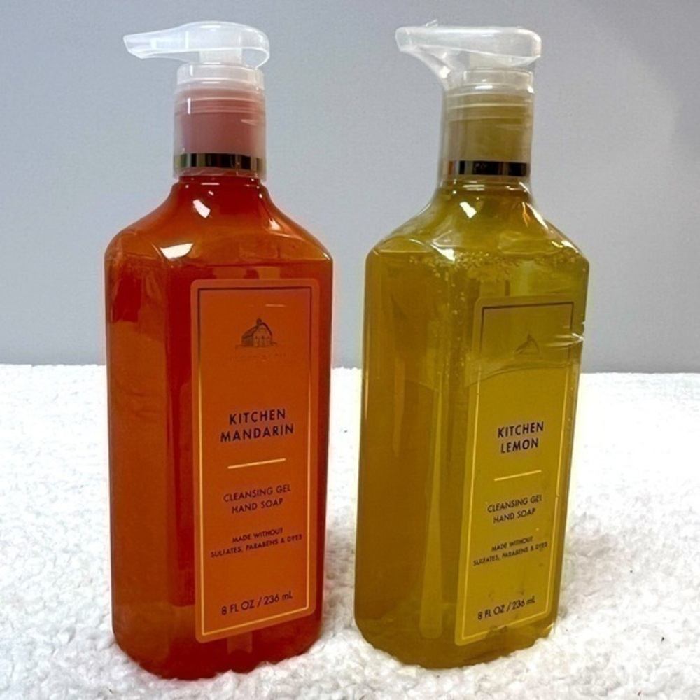 Bath & Body Works Kitchen Lemon + Kitchen Mandarin Cleansing Gel Hand Soap